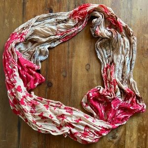Floral circle scarf